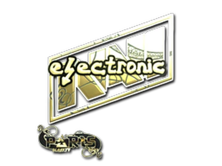 Sticker | electronic (Gold) | Paris 2023 image