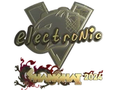 Sticker | electronic (Gold) | Shanghai 2024 image