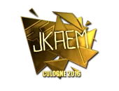 Sticker | jkaem (Gold) | Cologne 2016 image