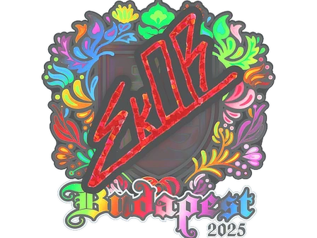 Sticker | sk0R (Holo) | Budapest 2025 image