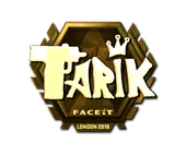 Sticker | tarik (Gold) | London 2018 image