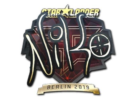 Sticker | NiKo (Gold) | Berlin 2019 image
