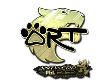 Sticker | arT (Gold) | Antwerp 2022 image