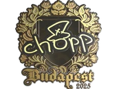 Sticker | chopper (Gold) | Budapest 2025 image