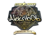 Sticker | Aleksib (Gold) | Berlin 2019 image