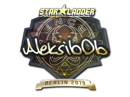 Sticker | Aleksib (Gold) | Berlin 2019 image