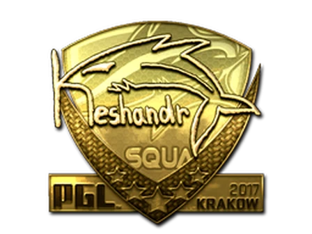 Sticker | keshandr (Gold) | Krakow 2017 image