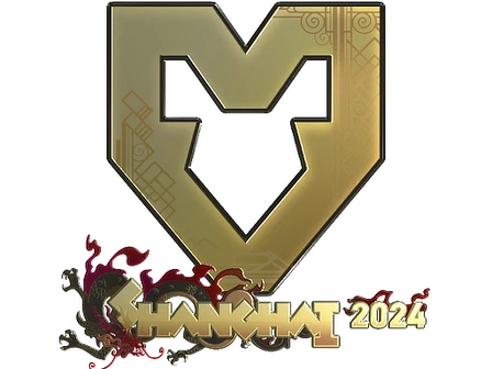 Sticker | MOUZ (Gold) | Shanghai 2024 image