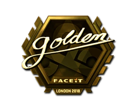 Sticker | Golden (Gold) | London 2018 image