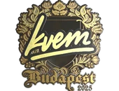 Sticker | Kvem (Gold) | Budapest 2025 image