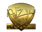 Sticker | aizy (Gold) | Krakow 2017 image
