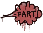 Sealed Graffiti | Fart (Blood Red) image