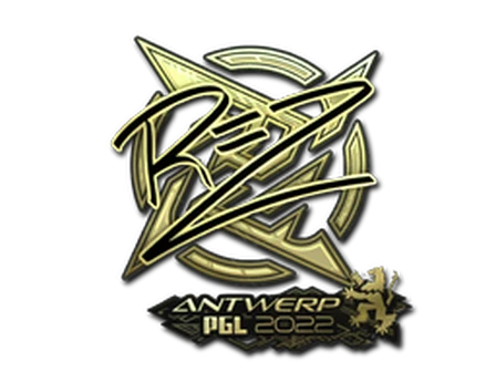 Sticker | REZ (Gold) | Antwerp 2022 image