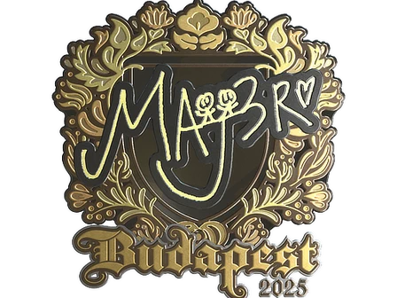 Sticker | MAJ3R (Gold) | Budapest 2025 image
