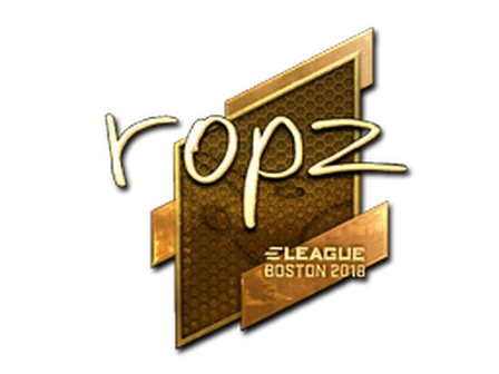 Sticker | ropz (Gold) | Boston 2018 image