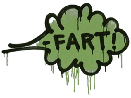 Sealed Graffiti | Fart (Battle Green) image