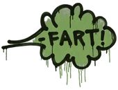 Sealed Graffiti | Fart (Battle Green) image