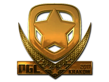 Sticker | Gambit (Gold) | Krakow 2017 image