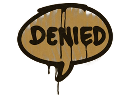 Sealed Graffiti | Denied (Desert Amber) image