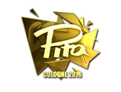 Sticker | pita (Gold) | Cologne 2016 image