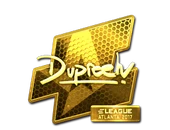 Sticker | dupreeh (Gold) | Atlanta 2017 image