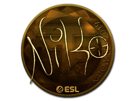 Sticker | NiKo (Gold) | Katowice 2019 image