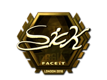 Sticker | SicK (Gold) | London 2018 image