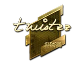 Sticker | Twistzz (Gold) | Boston 2018 image