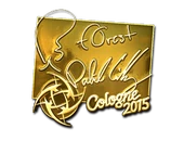 Sticker | f0rest (Gold) | Cologne 2015 image