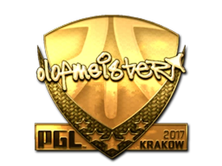 Sticker | olofmeister (Gold) | Krakow 2017 image