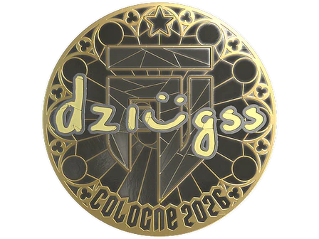 Sticker | dziugss (Gold) | Cologne 2026 image