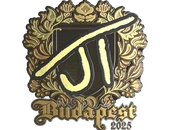 Sticker | JT (Gold) | Budapest 2025 image