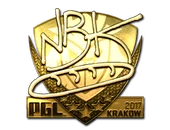Sticker | NBK- (Gold) | Krakow 2017 image