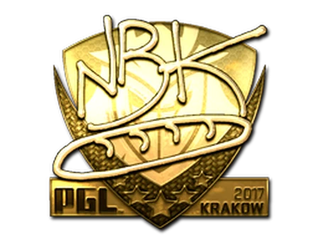 Sticker | NBK- (Gold) | Krakow 2017 image