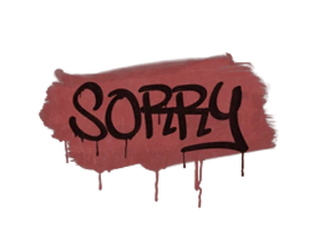 Sealed Graffiti | Sorry (Blood Red) image