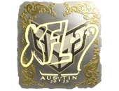Sticker | xfl0ud (Gold) | Austin 2025 image
