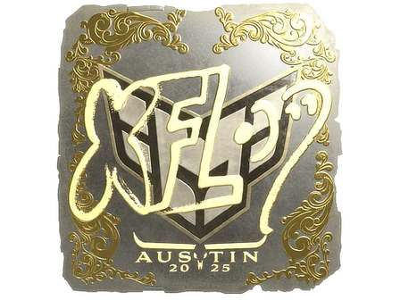 Sticker | xfl0ud (Gold) | Austin 2025 image