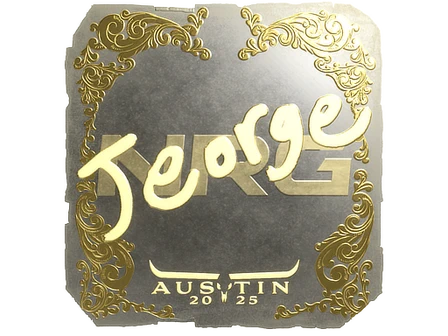 Sticker | jeorge (Gold) | Austin 2025 image