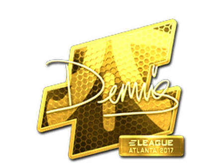 Sticker | dennis (Gold) | Atlanta 2017 image