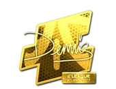 Sticker | dennis (Gold) | Atlanta 2017 image