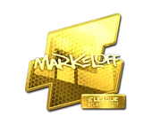Sticker | markeloff (Gold) | Atlanta 2017 image