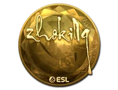 Sticker | zhokiNg (Gold) | Katowice 2019 image