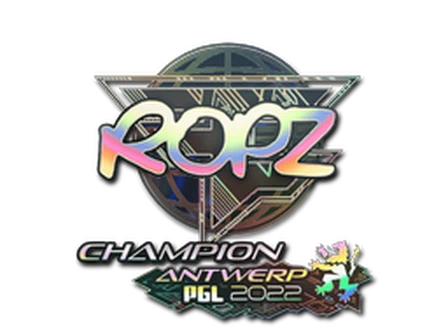 Sticker | ropz (Holo, Champion) | Antwerp 2022 image