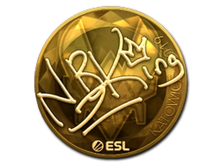 Sticker | NBK- (Gold) | Katowice 2019 image