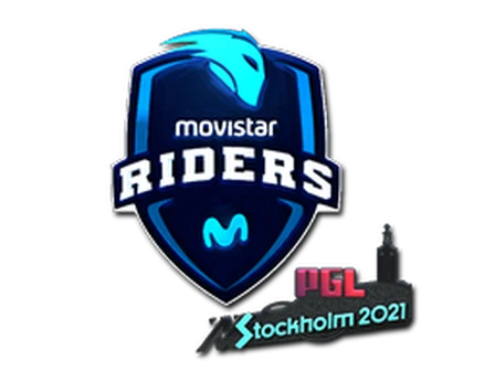 Sticker | Movistar Riders (Foil) | Stockholm 2021 image