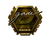 Sticker | gade (Gold) | London 2018 image