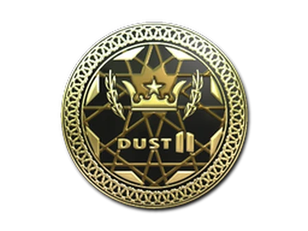 Sticker | Dust II (Gold) image
