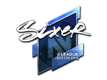 Sticker | SIXER (Foil) | Boston 2018 image
