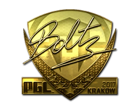 Sticker | boltz (Gold) | Krakow 2017 image