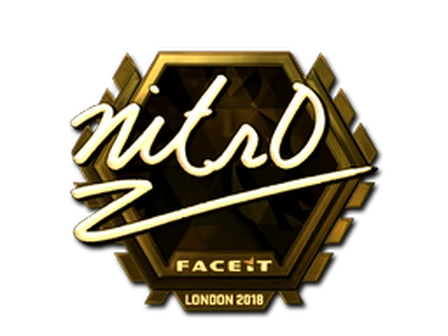 Sticker | nitr0 (Gold) | London 2018 image
